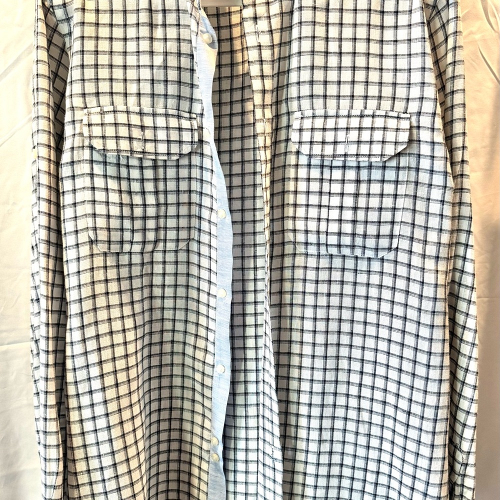 Zara M Men's shirt Slim Fit Checked Button Down Shirt. Free shipping w bundle.